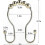 12-Pack Rust-Resistant Gold Shower Hooks compatible with Curtains 3