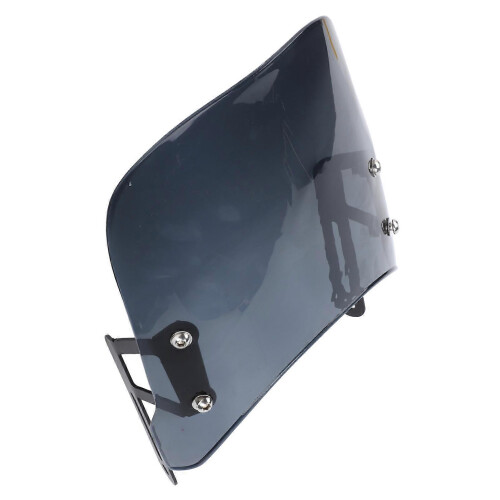 Motorcycle Front Windshield Unbreakable PMMA Panel Front Wind Deflector with Mount Bracket compatible with Scrambler 400X 2023-2024 Smoky 1
