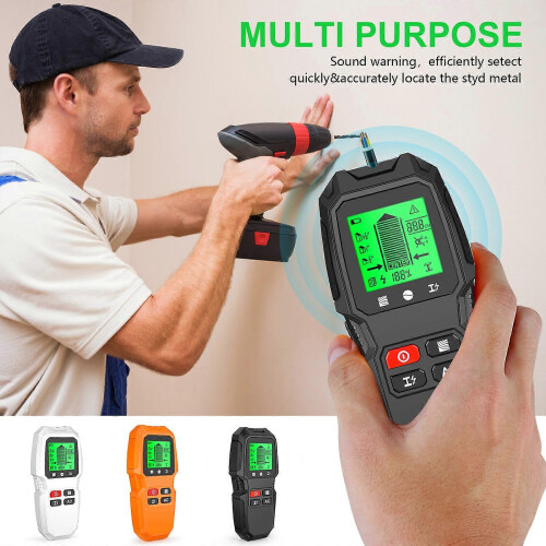 Stud Finder Wall Scanner 5 in 1 Electronic Stud Detector with HD LCD Display Used compatible with Detecting Wood Metal Wire with Warning Function 2