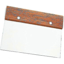6 X 4" Stainless Steel Bench Scraper with Wooden Handle, Dough Scraper And Cutter - MXBC