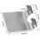 Stainless Steel Razor Holder compatible with Shower Hook (4-Pack) 2