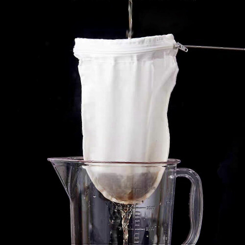 Wiederverwendbare Feinmaschen Siebbeutel – Robuster Filter mit Griff, geeignet für Kaffee und Joghurt 2
