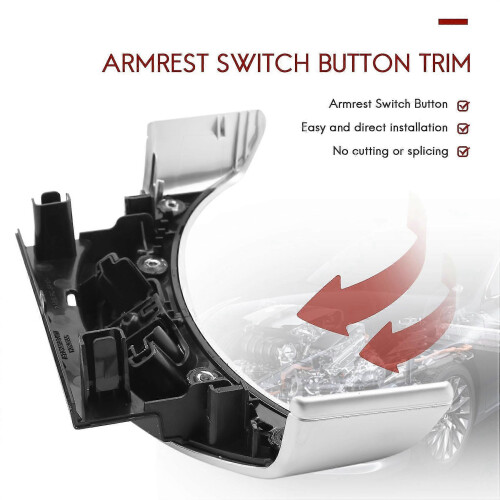 ABS+PC Center Console Armrest Switch Button Trim Cover compatible with C GLC Class W205 W253 2015-2020 1