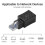 2pcs 90 Degree Ethernet Adapter Right+Left Angle RJ45 Plug to Socket Adapter Shielded Network Patch Connection Suitable compatible with Cat5 and Cat6 5