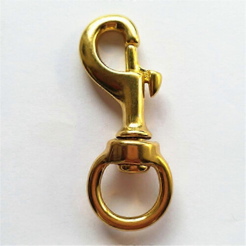 4X Heavy Duty Solid Brass Swivel Eye Lobster Clasp Snap Hook 80mm 1