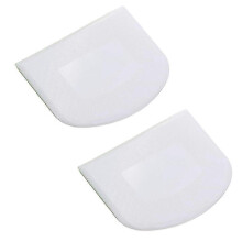 2pcs Plastic Dough Scraper Bowl Scraper, Food-grade Bench Scraper, Flexible Dough Cutter, Multipurpose
