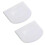 2pcs Plastic Dough Scraper Bowl Scraper, Food-grade Bench Scraper, Flexible Dough Cutter, Multipurpose 1