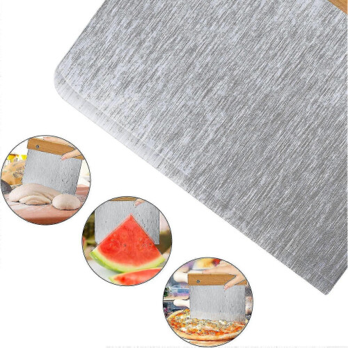 Dough Scraper, Stainless Steel Dough Divider Chopper Bread Scraper Cake Pastry Pizza Cutte