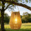 Set of 2 Solar LED Rattan Lanterns IP44 2