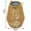 Set of 2 Solar LED Rattan Lanterns IP44 5