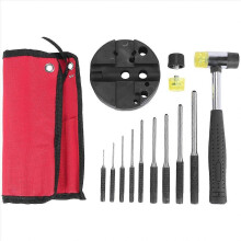 Roll Pin Punch Set with Storage Pouch,Smithing Punch Removing Repair Tools,with Bench Block Pin Punc