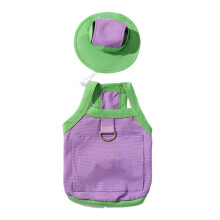 Zomerkoelvest met ijspakhouder, geschikt voor actieve honden, ademend ontwerp, zonnehoed, geschikt voor buitenactiviteiten, grote maat, paars