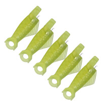 5er-Pack Schnell-Einfädler aus Kunststoff, kompatibel mit Nähmaschinen. Ergonomisches, kompaktes Werkzeug, effiziente Bastelhilfe.