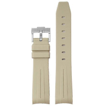 Correa de reloj de TPU de 20 mm compatible con Omega y Swatch, hebilla plateada, correa de arco suave.