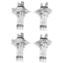 4 Stück 100W H4 HB2 9003 LED-Lampen 6000K Weiß 20LED Hochleistungs-Autoscheinwerfer Nebelscheinwerfer