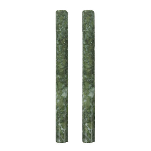 Jade Dough Roller for Baking 2Pcs Natural Stone Non-Stick Rolling Pin Kitchen