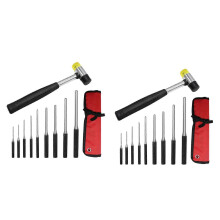 Roll Pin Punch Set with Storage Pouch, 20Pcs Steel Removal Tool Kit with Carrying Bag for Jewelers, Watch Repairers Work