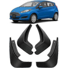 Roiskeläpät, yhteensopivat Fiesta Hatchback Sedanin kanssa (2011-2018), 4 kpl, mustat