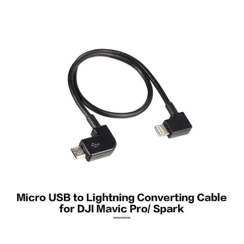 Micro-USB-auf-Lightning-Kabeladapter, kompatibel mit DJS Spark, Mavic Pro und Android/iOS, Datenübertragung