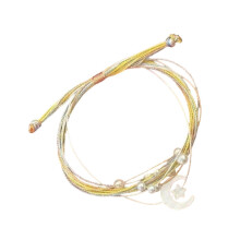 Verstelbare gevlochten armband met hanger in de vorm van een drakenboot, maan en ster, handgemaakt, geschikt voor dames.