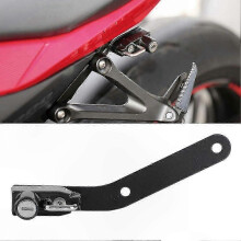 Motorfietshelmvergrendeling met antidiefstalhaak van aluminiumlegering, compatibel met Bike Modification Secure Black Helmet Holder