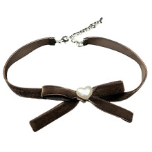 Vintage geïnspireerde fluwelen choker met strik, verstelbare lengte, sleutelbeenketting, accessoire geschikt voor dames