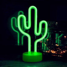 Cactus LED Neon Sign – USB/Battery Night Light, Gift Décor
