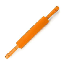 (Orange) pastry rolling pin with non stick coating