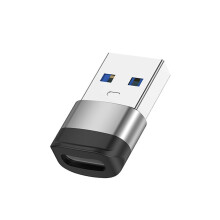 10 Gbps USB naar USB C-adapter, USB C-female naar USB 3.0-male adapter, 10 Gbps gegevensoverdracht en snelladen, compatibel met telefoons en laptops.
