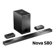 ULTIMEA Nova Series 5.1.2 Dolby Atmos soundbar, Home Cinema Surround Sound System, Soundbar for TV with 8" Subwoofer, 2 Upward-Facing Drivers - Refurbished