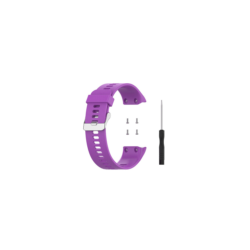 (Purple) Silicone Replacement Watch Band Strap For Garmin Forerunner35 Forerunner30 Smartwatch Purple 688249444658