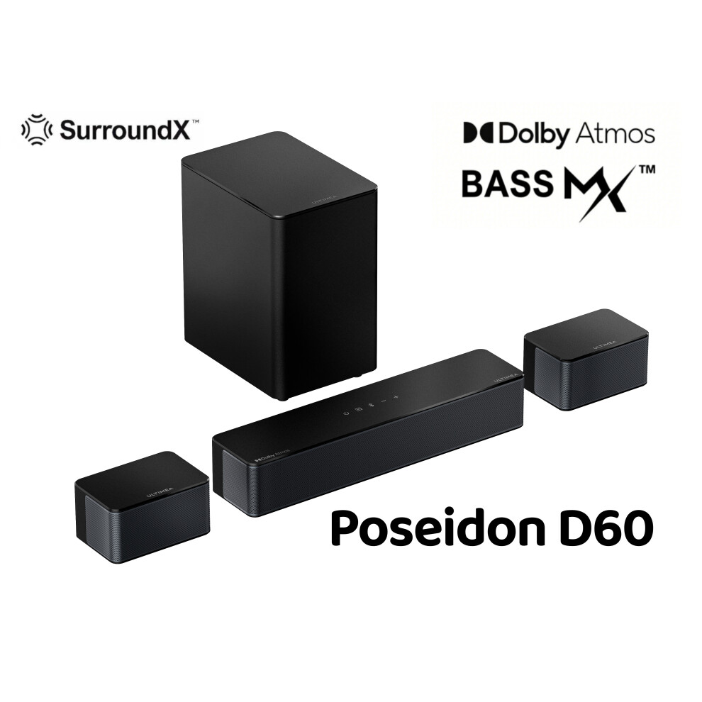 Ultimea 5.1 Dolby Atmos Soundbar For Tv 410W Surround Sound System Sound Bar With Wireless Subwoofer 850056311748
