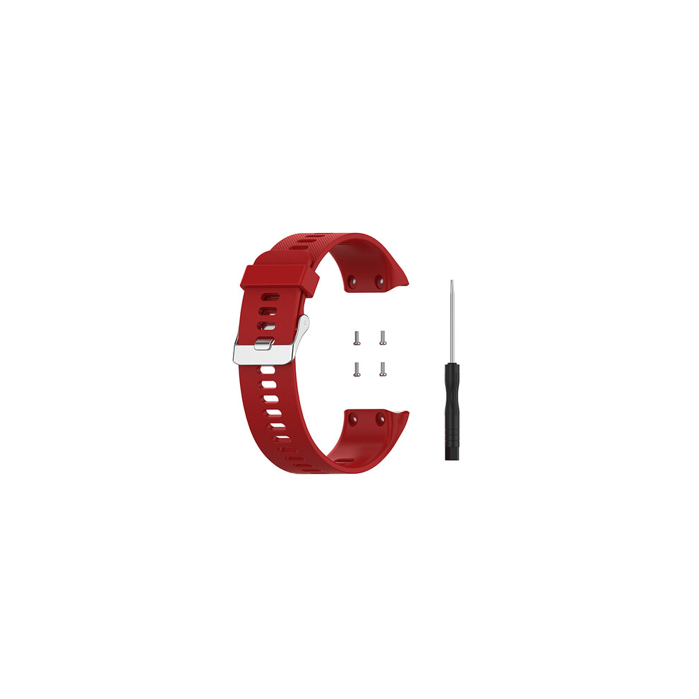 (Red) Silicone Replacement Watch Band Strap For Garmin Forerunner35 Forerunner30 Smartwatch Red 688249444597