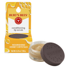 Burt's Bees Conditioning Honey Lip Scrub, Exfoliates & Conditions Dry Lips, with Honey Crystals, Use with Overnight Intense Treatment,0.25 oz. (Honey)