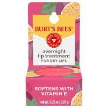 Burt's Bees Overnight Lip Sleeping Mask, 0.25 oz - Moisturizing, Hydrating, Exfoliating, Reduces Fine Lines, Ceramide Infused, (Passionfruit )