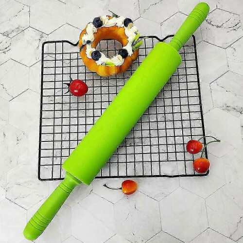 (Green) pastry rolling pin with non stick coating 2