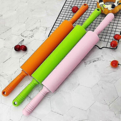 (Pink) pastry rolling pin with non stick coating 1