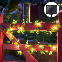 Smart Solar Ivy Solar String Lights 50 LED's White Warm 5m