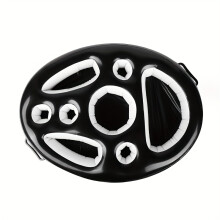 (Black) A PVC Inflatable Ice Bar For The Water, A Pool Drink Holder, A Multi-hole Cup Coaster, A Floating Snack Tray, A Pool Party