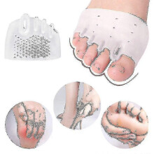 10 Pair Toe Separator Corrector Hallux Valgus Pads Gel Cushion Foot Ca