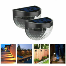 LED Solar Power Light Sensor Wall Light Outdoor Garden Fence Lamp