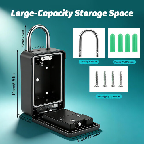 Smart Lock Box Key Safe - APP Control & PIN Code 1