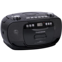 THOMSON - Bärbar CD/kassettradiospelare - Svart