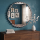 Round Beaded Silver Wall Mount Mirror Plastic 60Cm 1