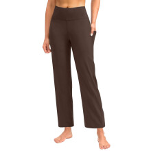 Women's yoga pants, wide-leg pants, -Dark Brown XXXL