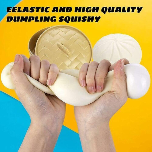 Squishy - ΠΑΓΚΟΣΜΙΩΣ - Συσκευασία 2 ζυμαρικών - Μαλακό TPR - Ø 2,2" - 2 εστίες μαγειρ 2