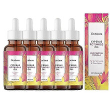 (4) 1-5x Cyperus Rotundus Oil , 60ml Natural Cyperus Rotundus Oil For Hair Removal, Moisturizing & Soothing Cyperus Oil For Reducing Body Hair Growth