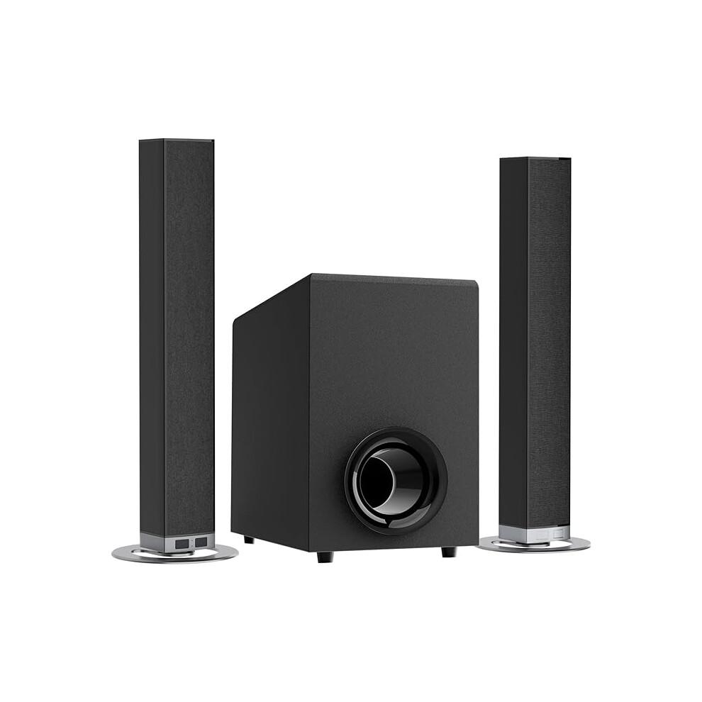 Garagerock 2.1Ch Soundbar With Subwoofer For Tv, 120W 2-In-1 Sound Bar Surround Sound System With Wired Subwoofer, Sound Bar For Tv With Deep Bass 1234568891261