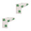2Pièces Putters Mallet PU Blanche Brodée Trèfle Chanceux Golf 1