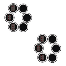 12Pcs Durable Plastic Magician Mirror Poker Card Props for Family Fun